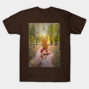 autumn walk in the oak forest T-Shirt